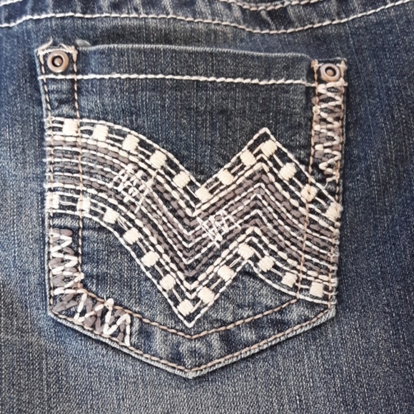 Earl Mid Rise Dark Wash Embellished Jeans … - Picture 3 of 6